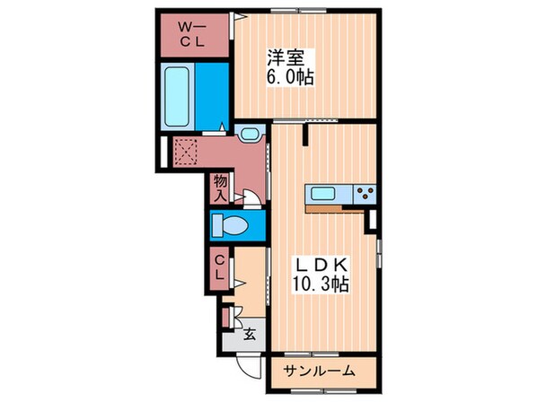 Ｎｅｗ久保Ｂの物件間取画像